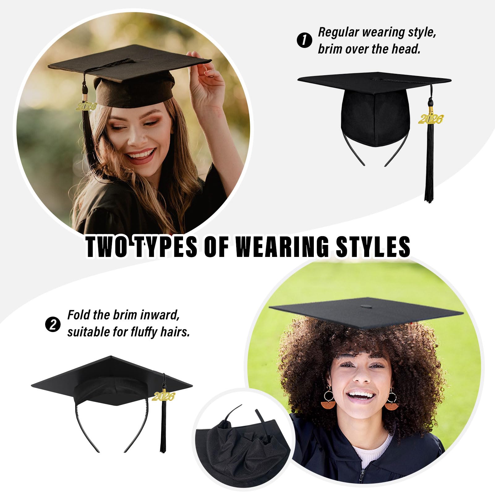 unibouti headband worn with curly hair showing comfortable all-day stability