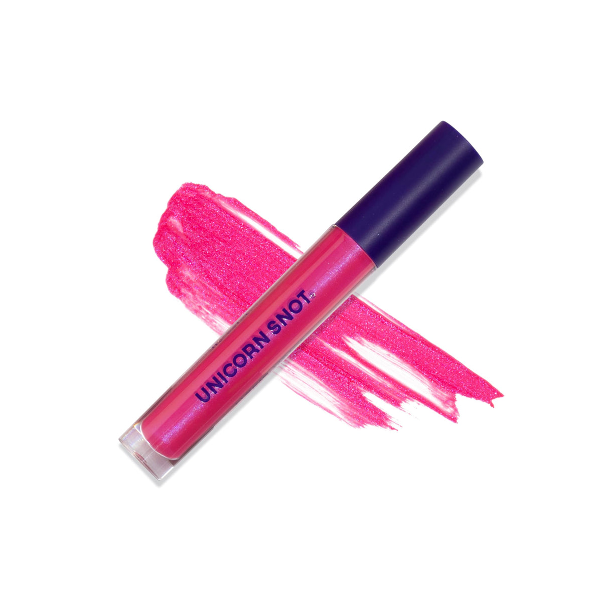 UNICORN SNOT front packaging showing shade GLOW and sleek tube benefit: clear color ID