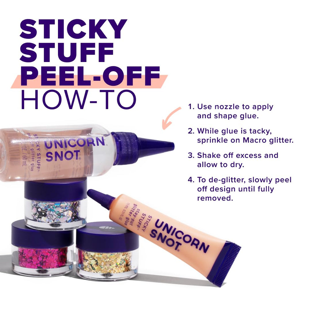 UNICORN SNOT tube held in hand showing product size and portability