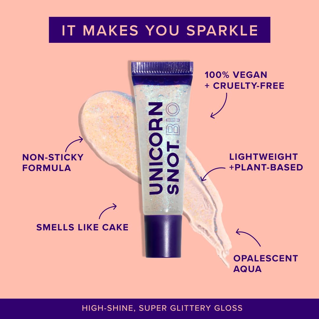 UNICORN SNOT applicator wand dispensing gloss for smooth, precise application