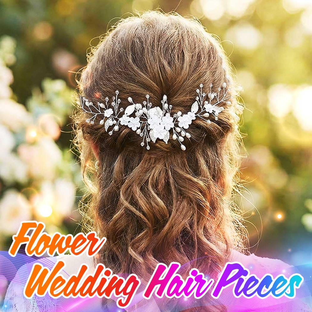 Unicra hair vine worn with a chignon demonstrating polished bridal finish and hold
