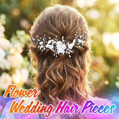 Unicra hair vine worn with a chignon demonstrating polished bridal finish and hold