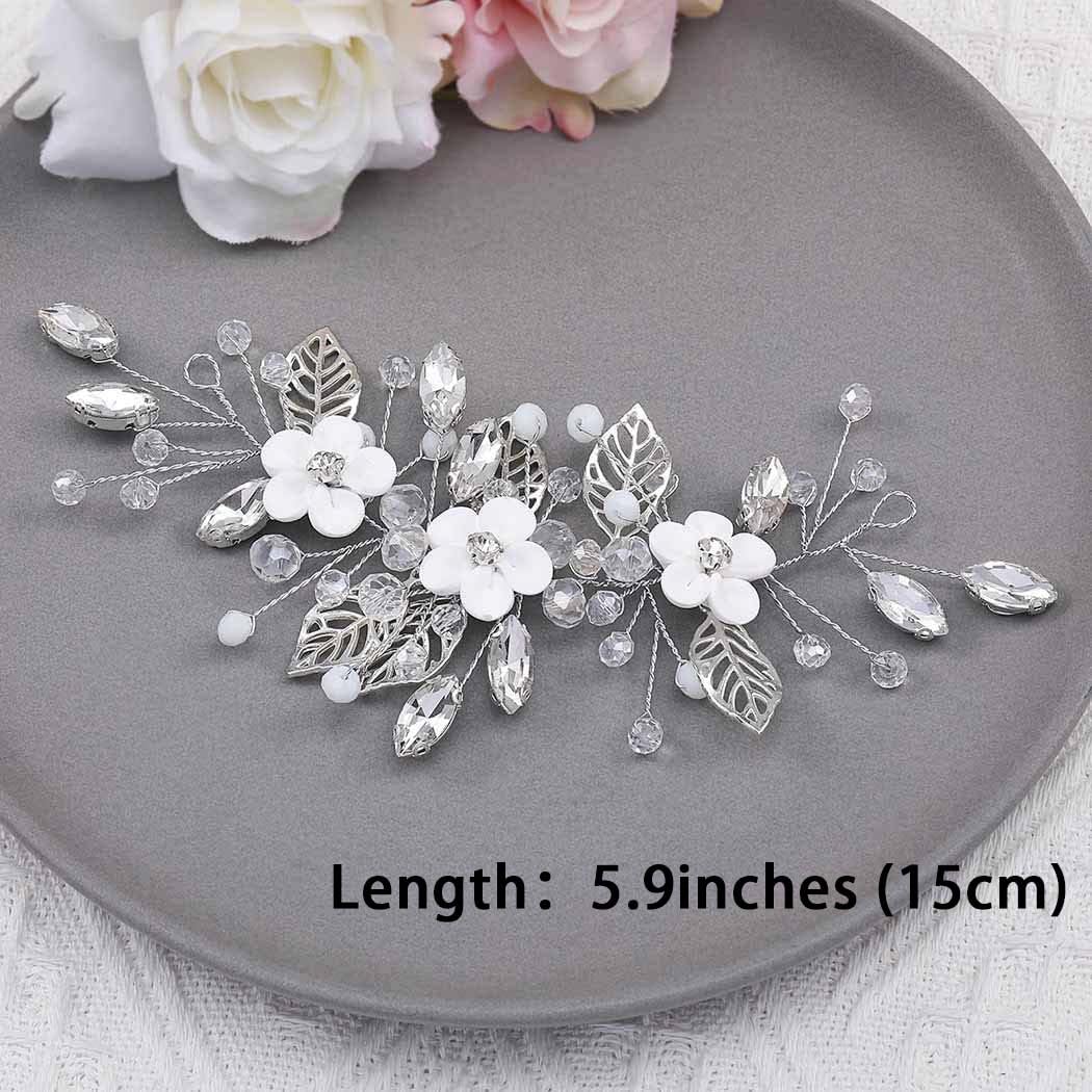 Unicra hair vine on white background showing actual 15cm scale