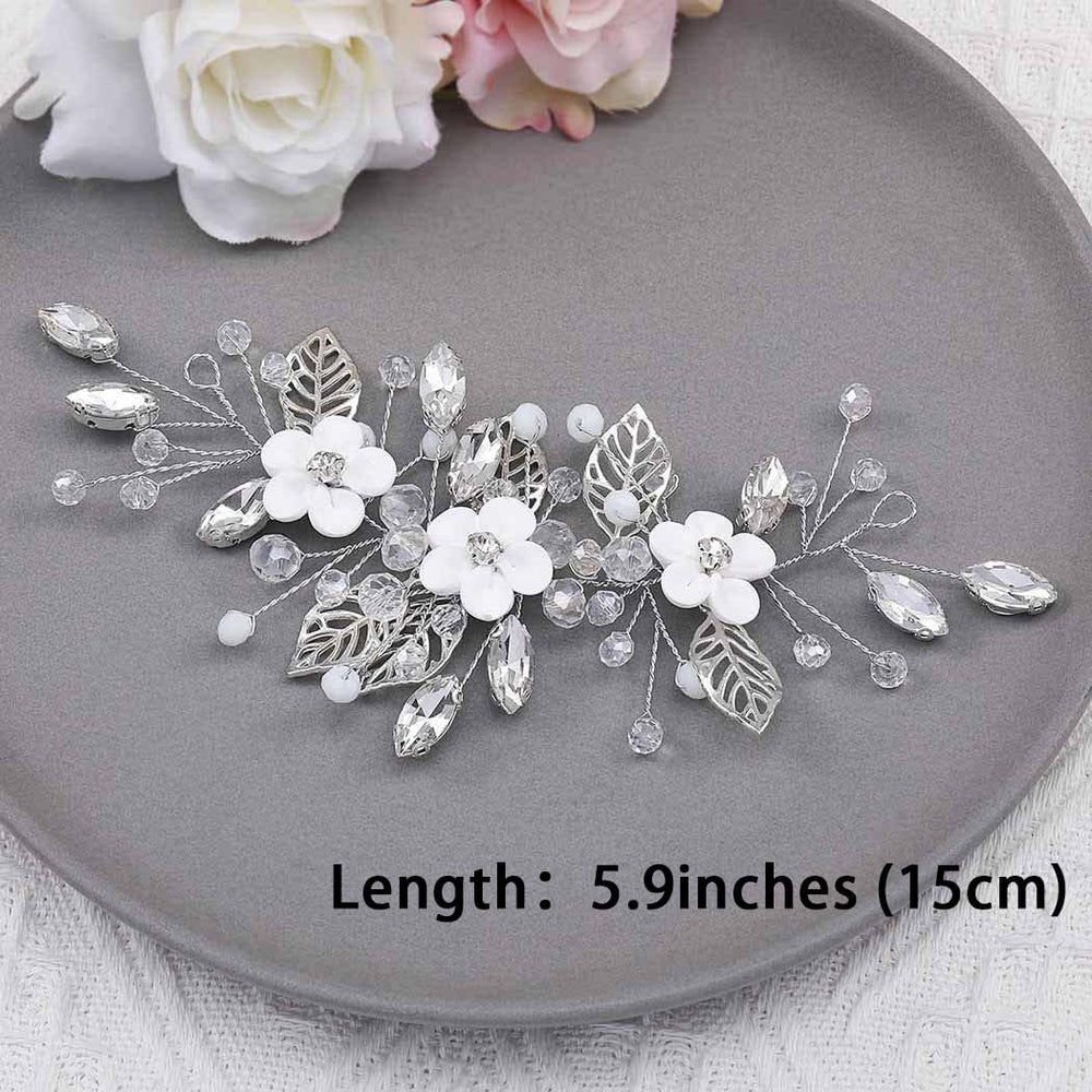 Unicra hair vine on white background showing actual 15cm scale