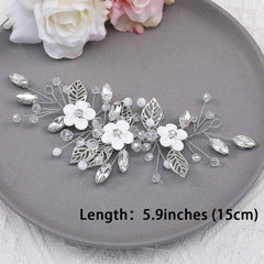 Unicra hair vine on white background showing actual 15cm scale
