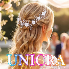 Unicra vine paired with a veil to show compatible wedding styling