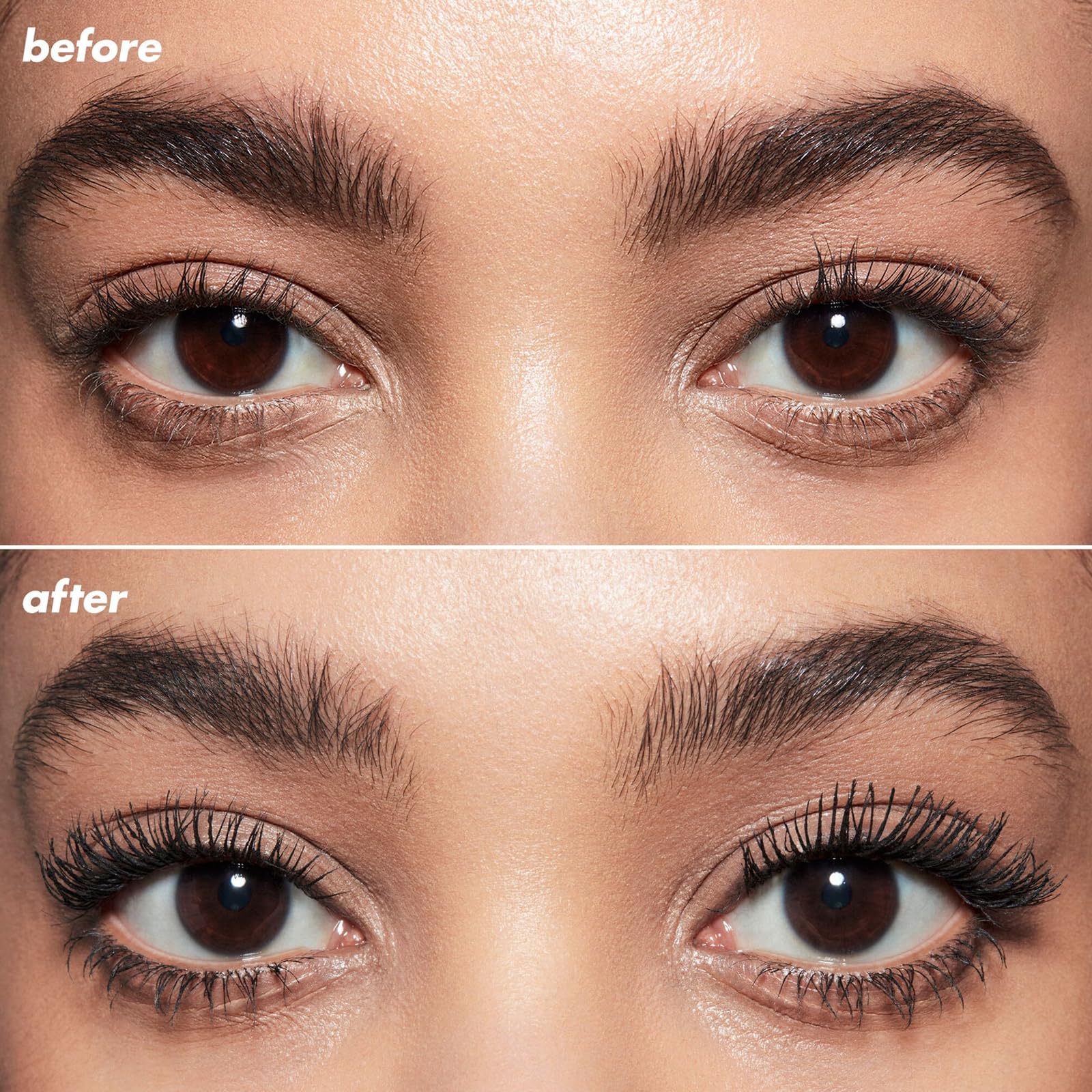 unidollss lifestyle image evening look on model showing dramatic lashes benefit