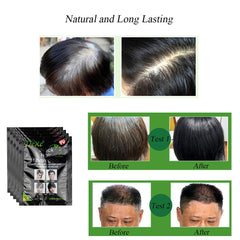 UniForU finished black hair after 20 minutes showing glossy color
