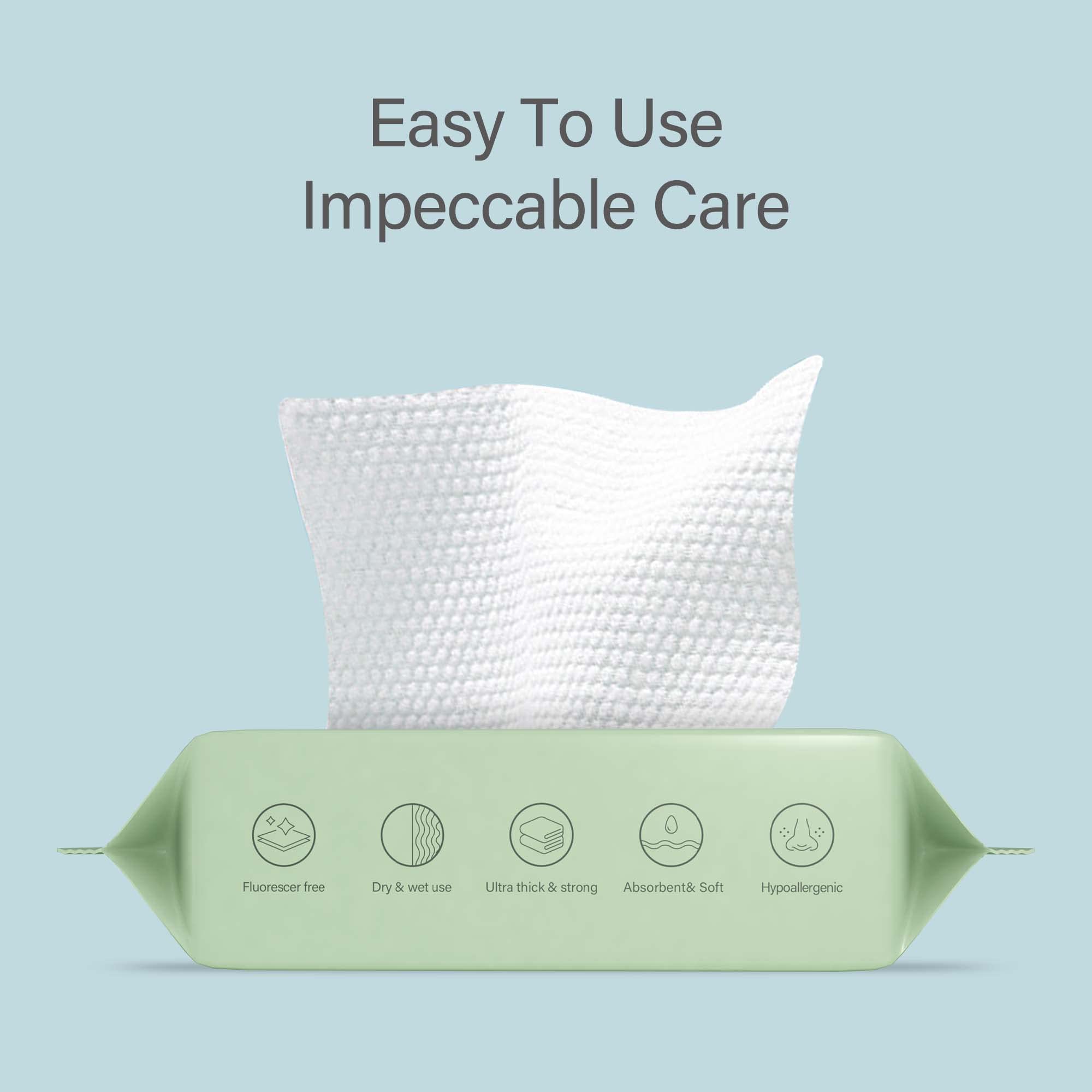 UNIFREE close-up of tissue texture highlighting softness and strength