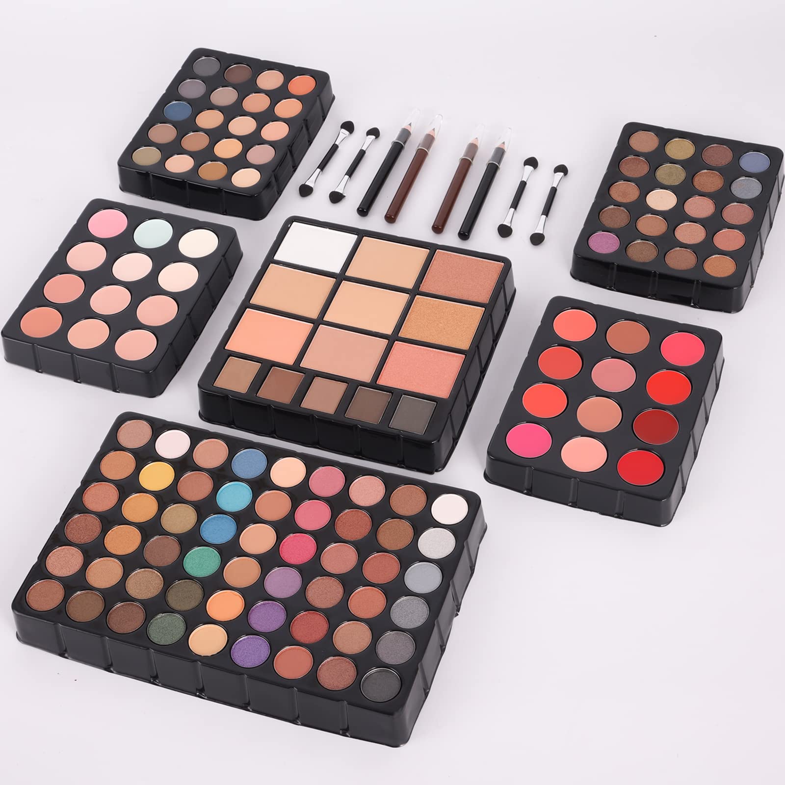 UNIFULL tools and brushes layout including sponges for complete application convenience