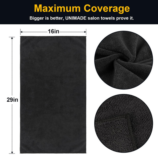 UNIMADE close-up microfiber texture highlighting fast absorption benefit