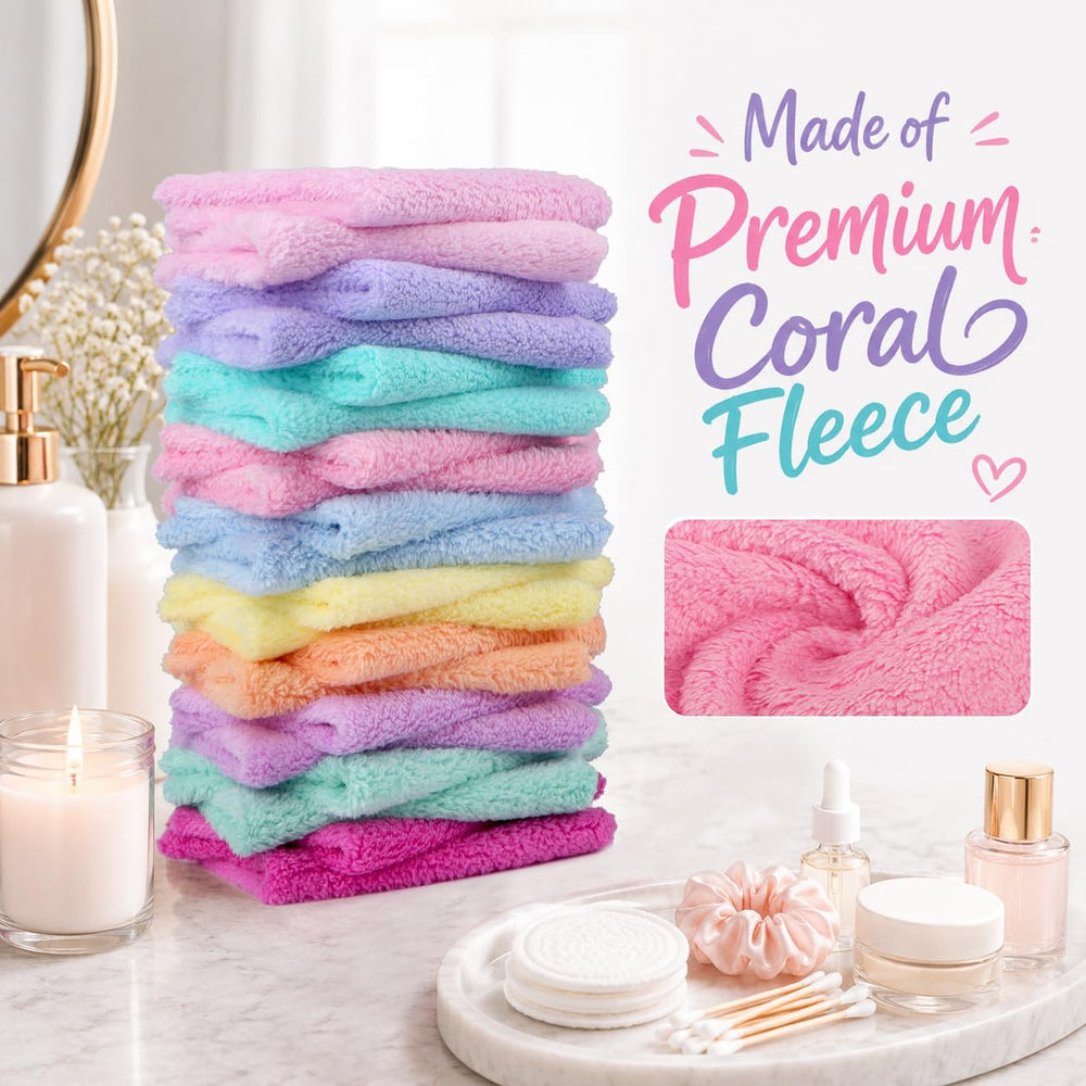 UNIMADE towel folded to show 7x9 size for compact travel convenience