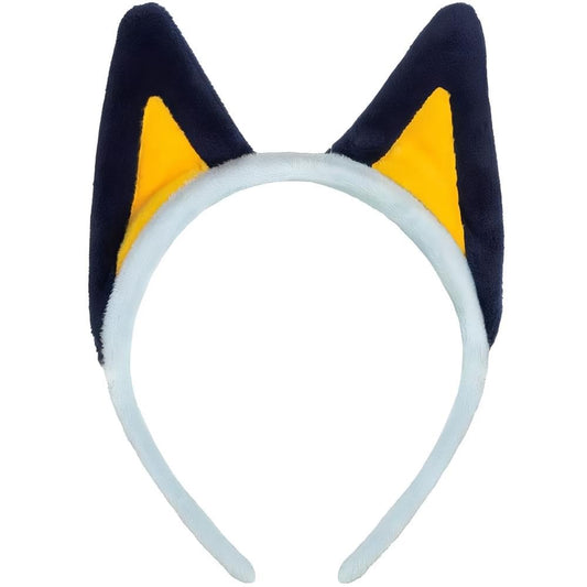 Unique brand Bluey headband front view showing vibrant colors and enamel detail, highlights celebrant status