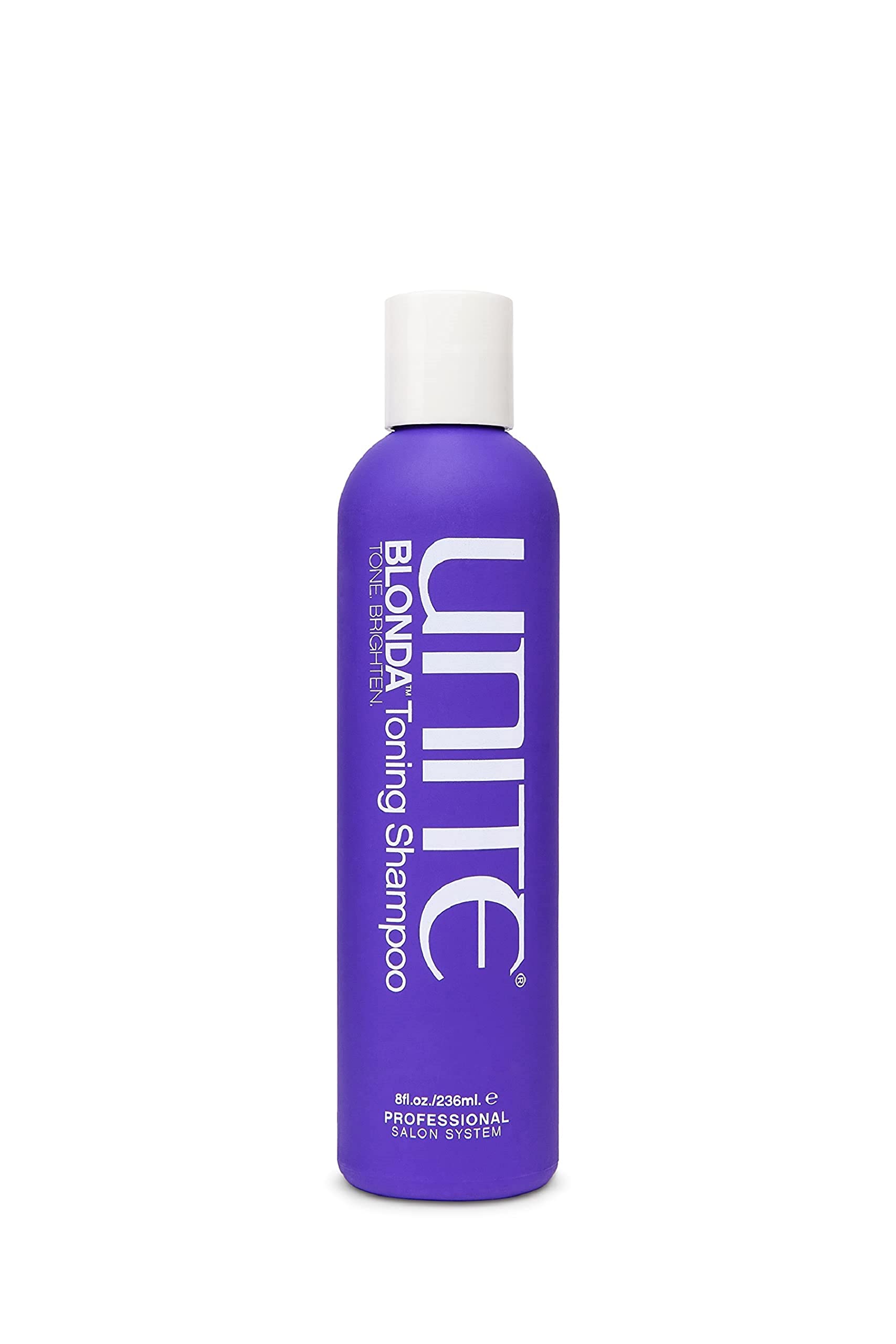 UNITE BLONDA front bottle showing product and brightening benefit