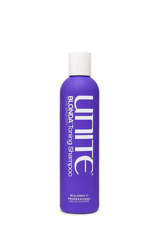 UNITE BLONDA front bottle showing product and brightening benefit