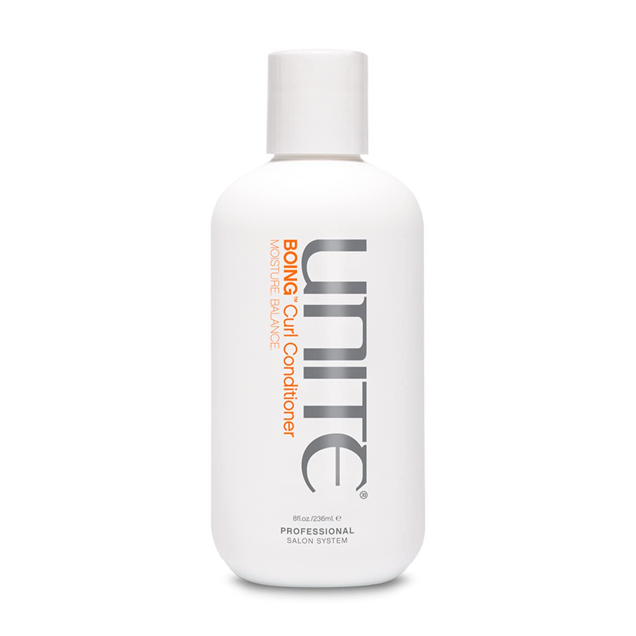 UNITE BOING front packaging showing bottle and label for salon-quality curls