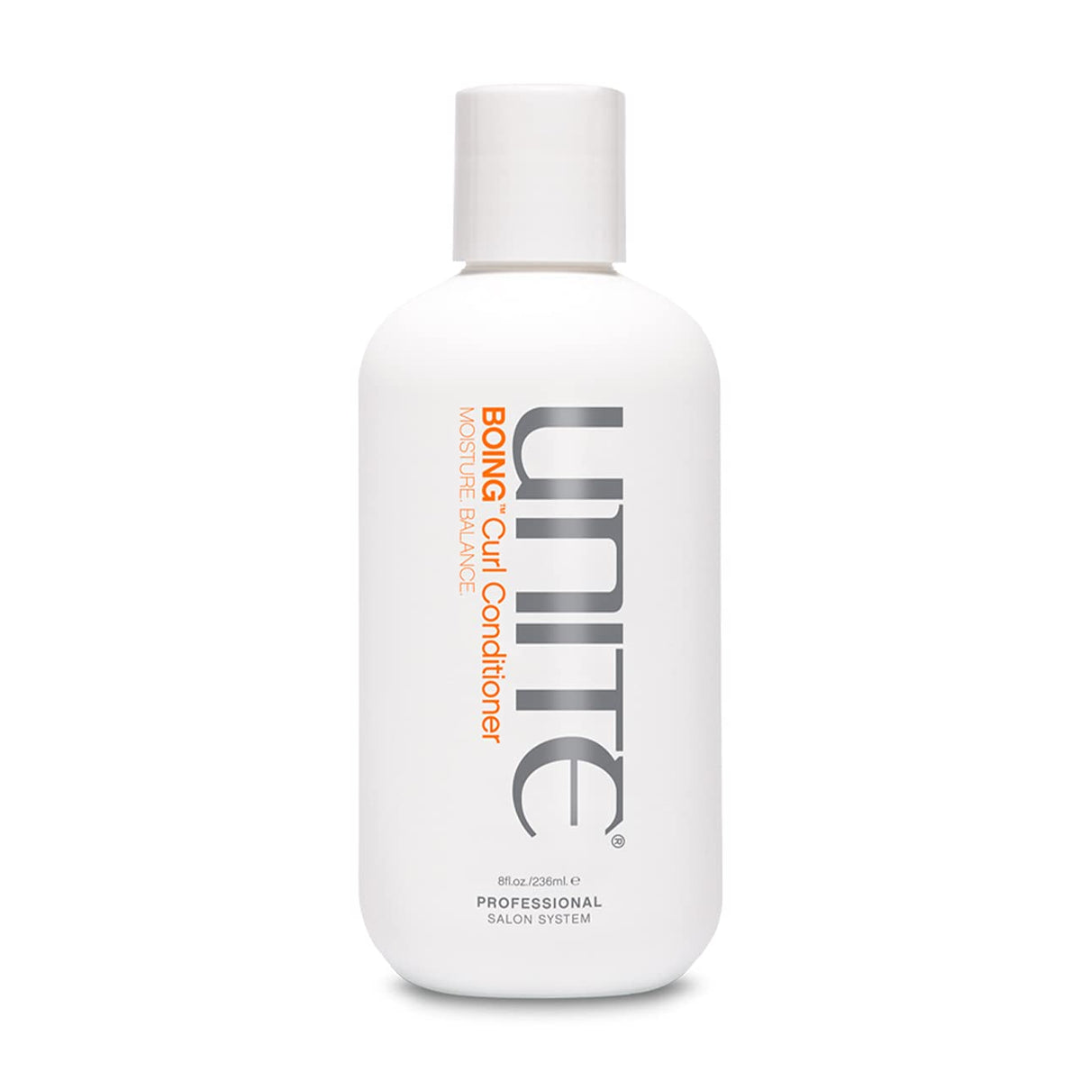 UNITE BOING front packaging showing bottle and label for salon-quality curls
