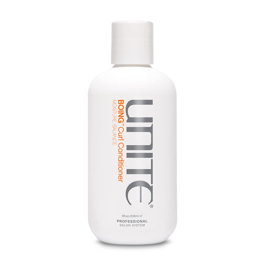 UNITE BOING front packaging showing bottle and label for salon-quality curls