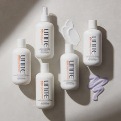 UNITE BOING 8 fl oz bottle next to ruler for scale and travel-friendly size benefit