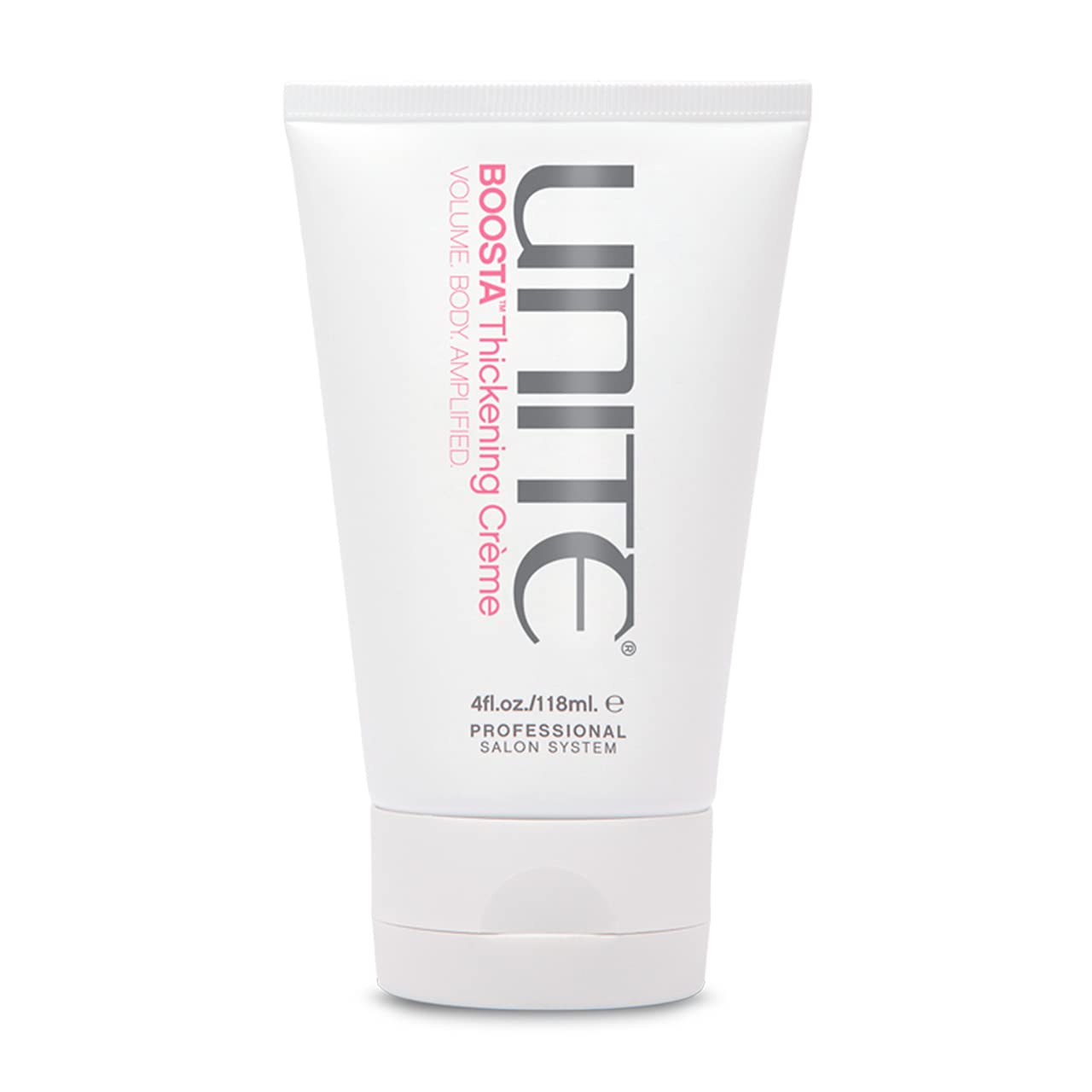 UNITE BOOSTA front packaging shows bottle and product benefit