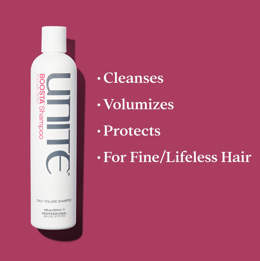 UNITE BOOSTA rich lather close-up demonstrating gentle cleansing benefit