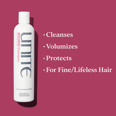UNITE BOOSTA rich lather close-up demonstrating gentle cleansing benefit