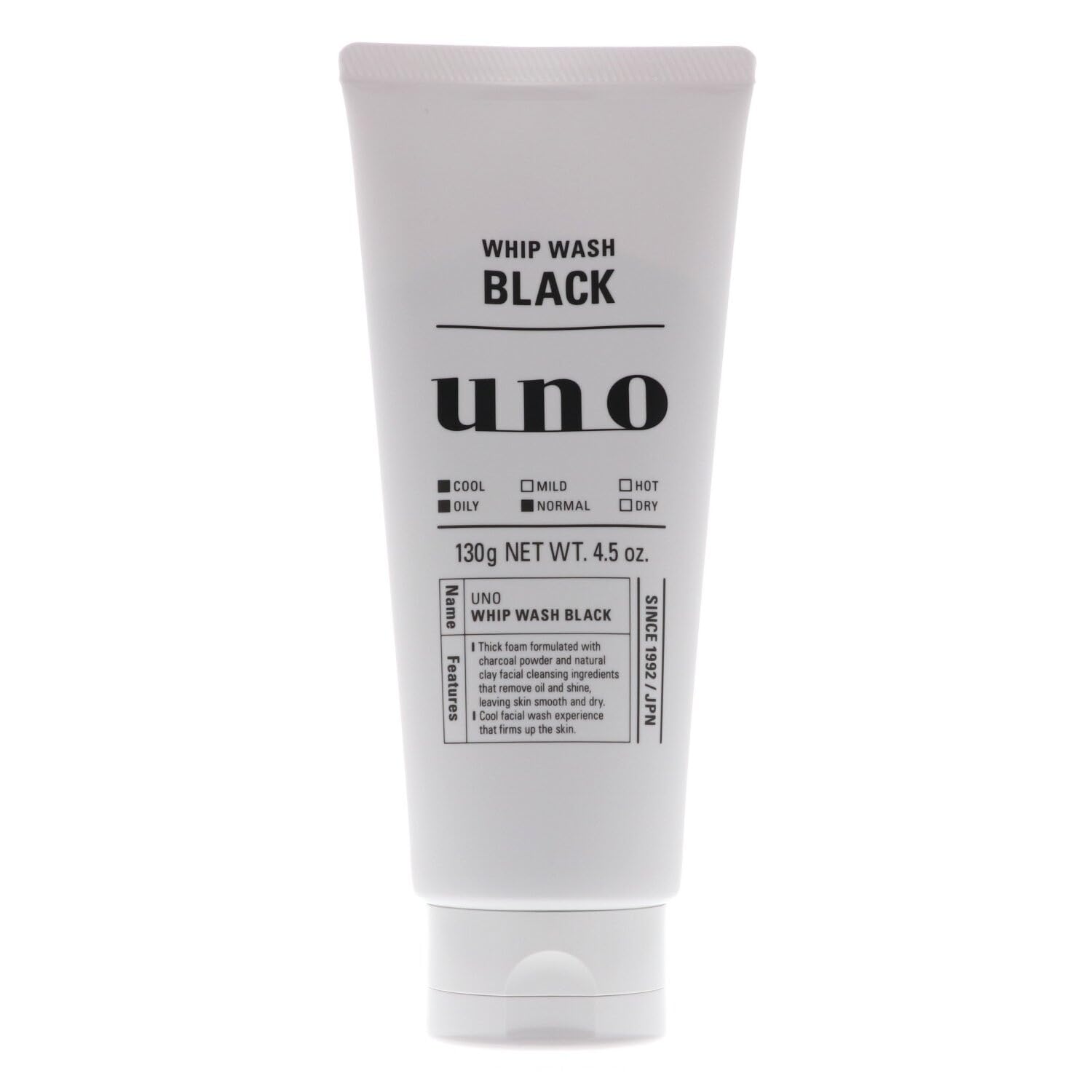 UNO front tube showing label and 4.5 oz size for clear product identification and benefit