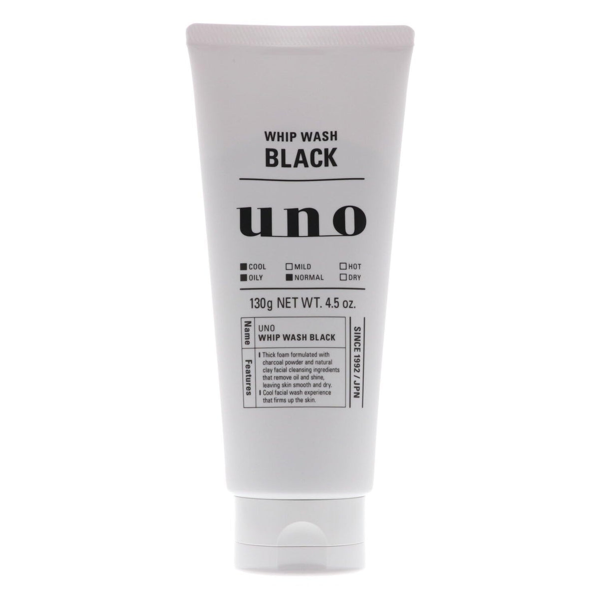 UNO front tube showing label and 4.5 oz size for clear product identification and benefit