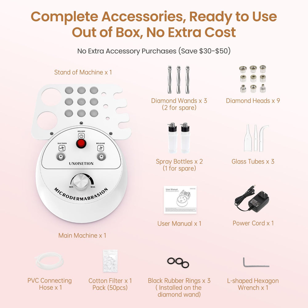 UNOISETION on bathroom vanity styled to show quick everyday treatments