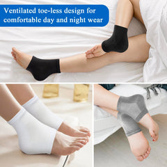 Unoutur socks next to ruler showing stretch and size range