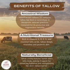 Untamed Organics raw beeswax and tallow ingredients emphasizing natural sourcing