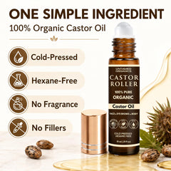Untamed Organics roller ball close-up demonstrating precise, mess-free application