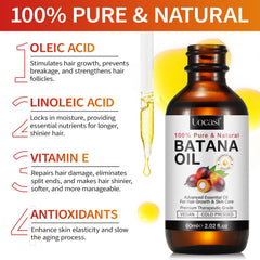 Hand applying Uocasi Batana oil to scalp demonstrating targeted nourishment