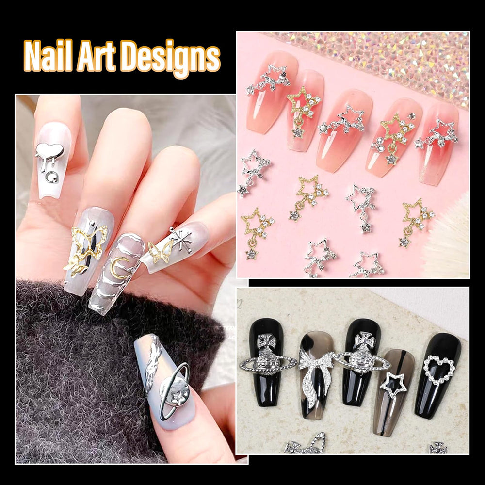 Uotey nail with charms in use demonstrating wearable design and visual impact benefit