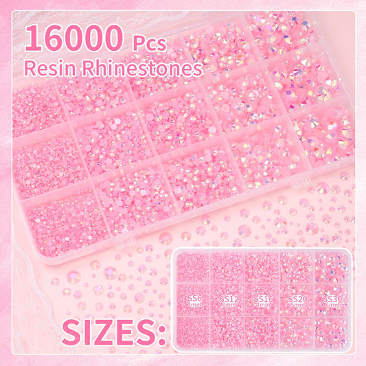Uotey close-up of rhinestone facets displaying AB finish and intense sparkle benefit