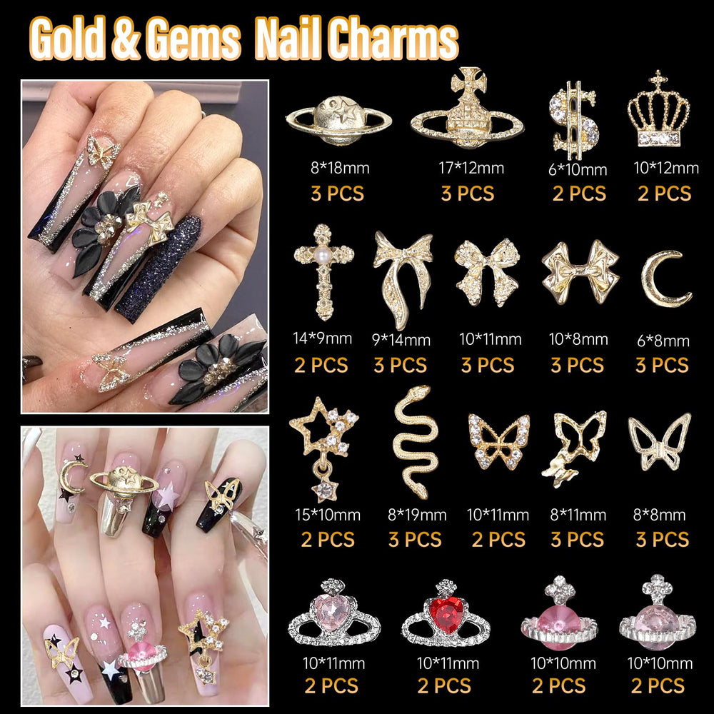 Uotey cluster of gold dollar and crown charms showing focal design benefit