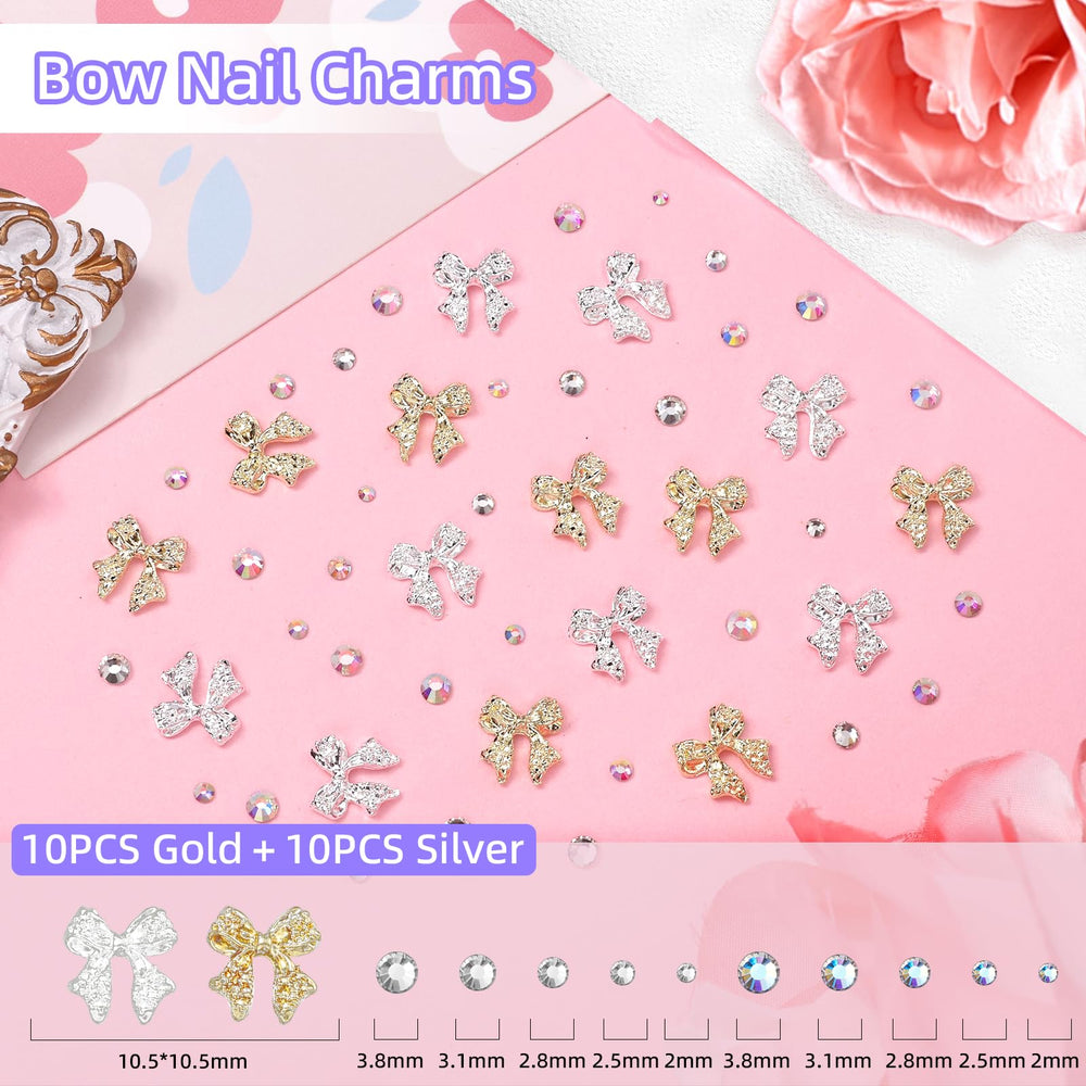 Uotey mixed rhinestones pearls and caviar beads top-down layout for design options