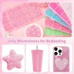 Uotey rhinestones applied to nails demonstrating delicate detail and lasting shine