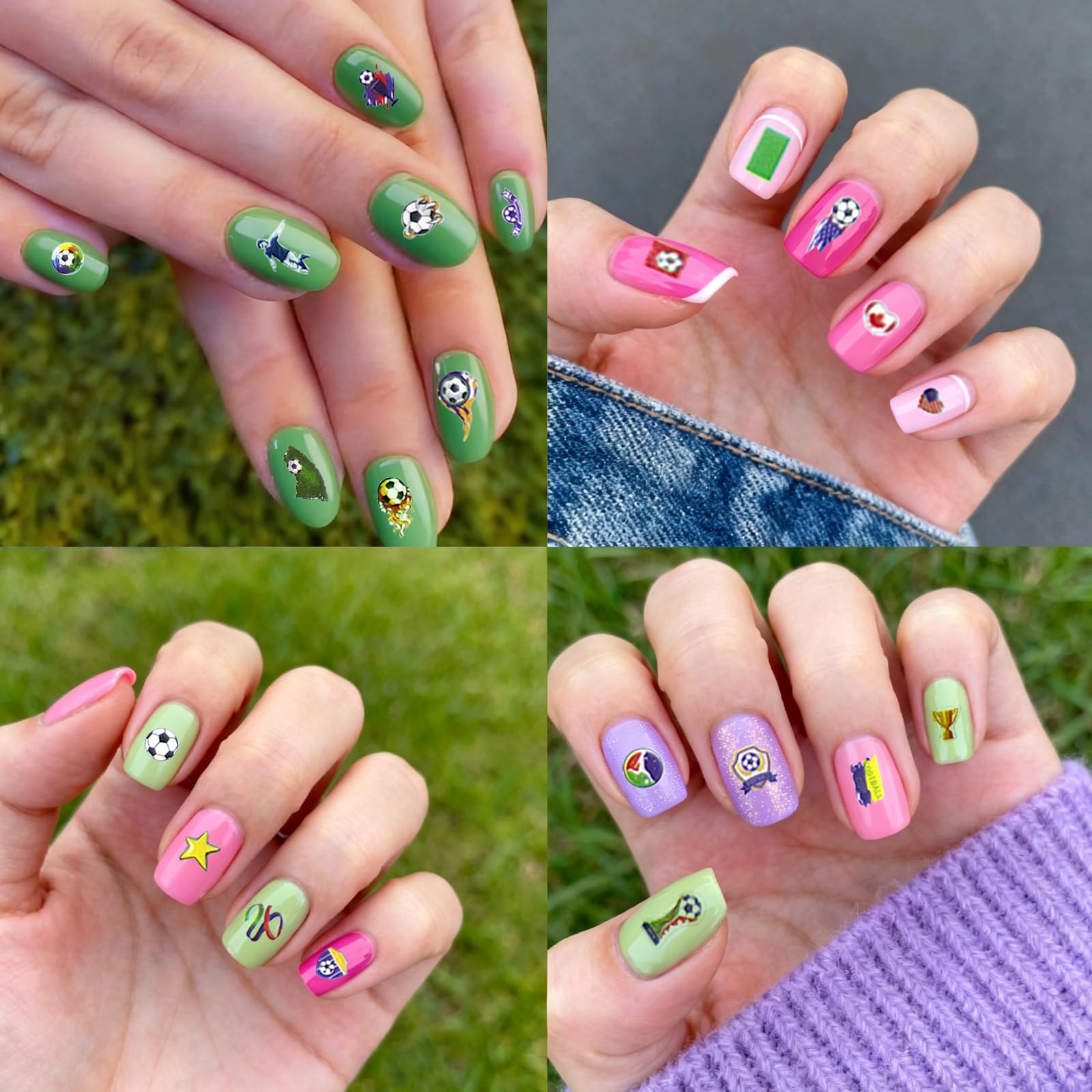 UPABLUNSO lifestyle shot at a watch party showing festive nail accents