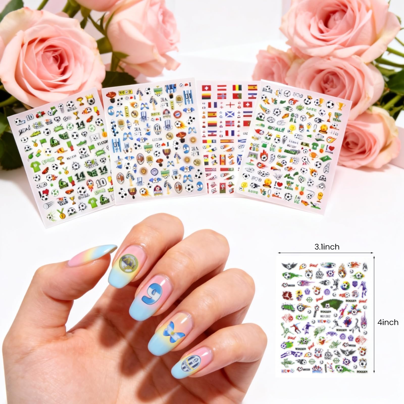 UPABLUNSO pack of ten sheets stacked to show quantity and variety