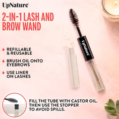 UpNature bottle label detail with USDA organic seal emphasizing purity benefit