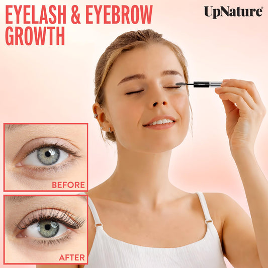 UpNature mascara wand applicator demonstrating precise application benefit