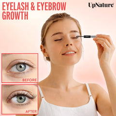 UpNature mascara wand applicator demonstrating precise application benefit