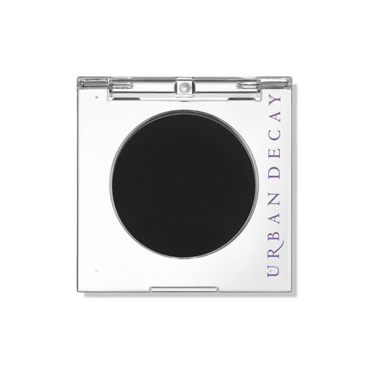 URBAN DECAY Blackout front compact showing sleek packaging and benefit of portable pigment