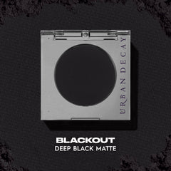 URBAN DECAY Blackout applied in a smoky-eye look illustrating dramatic payoff benefit