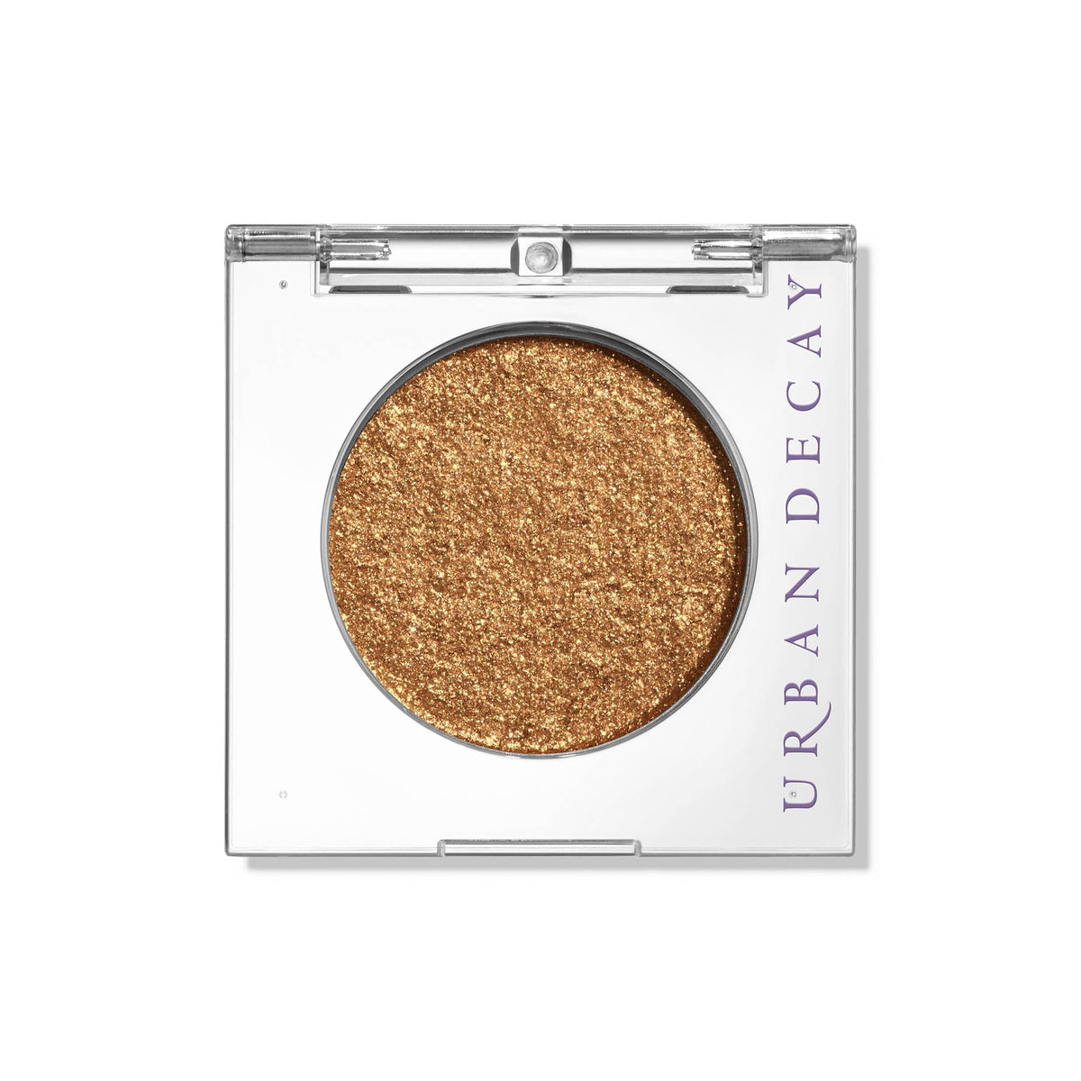 Urban Decay Dumb Luck front compact showing warm copper metallic payoff