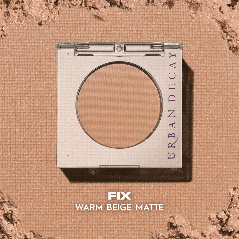 URBAN DECAY texture swipe of Fix, creamy matte payoff for seamless application