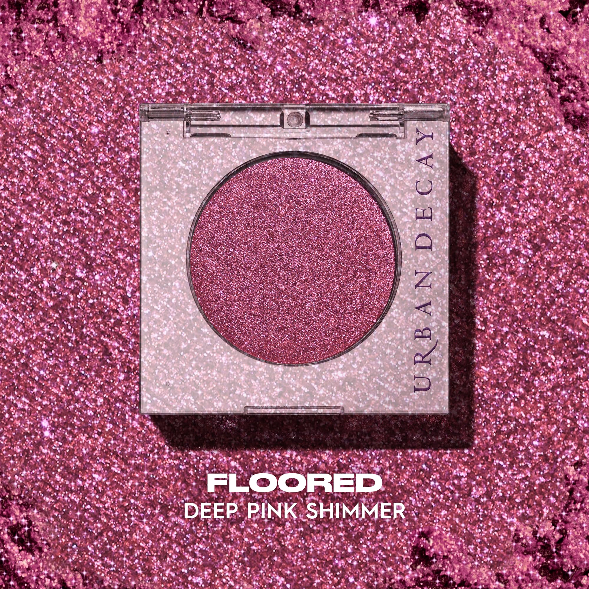 Urban Decay Floored texture swipe on skin showing creamy blendability