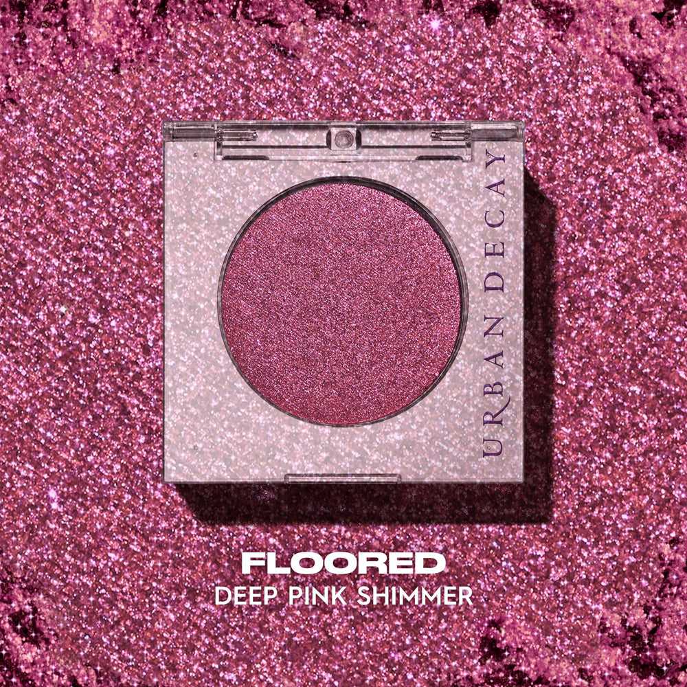 Urban Decay Floored texture swipe on skin showing creamy blendability