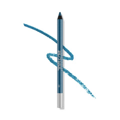 URBAN DECAY LSD pencil front view showing navy shimmer and compact size for travel